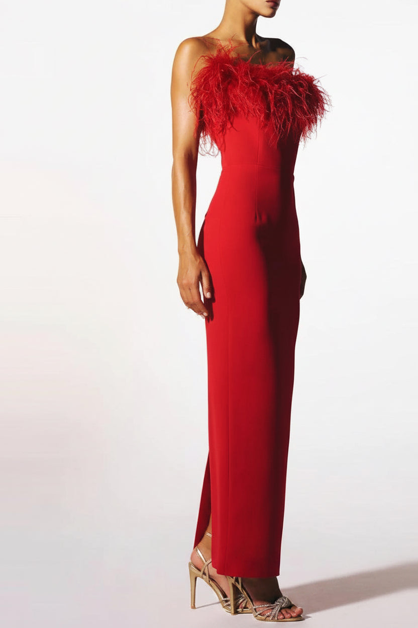 Rouge Éclat Evening Gown